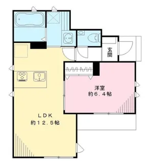 ソレアード大岡山【1階】の間取り