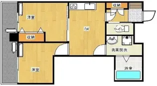 長興新中野マンション【2階】の間取り