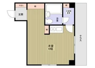 ダイヤモンドレジデンス押上【1階】の間取り