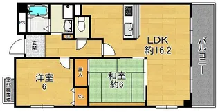 フィオーレ鶴見【6階】の間取り