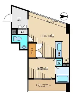 ラ・ストーリア芝浦【6階】の間取り