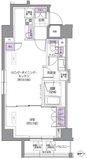 IVY WEST【3階】の間取り