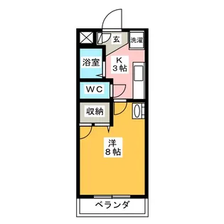 ホーメスト藤II【3階】の間取り