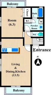 プレミール【3階】の間取り