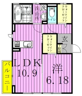 メルベーユ【2階】の間取り