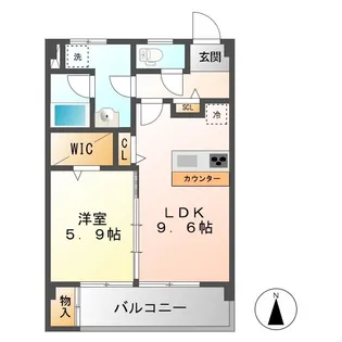 TOURNEY六条【4階】の間取り
