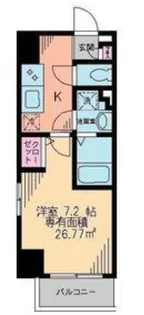 クレシア【8階】の間取り