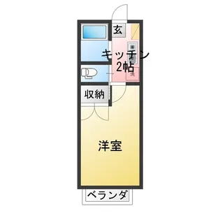 コーポアイビー【2階】の間取り