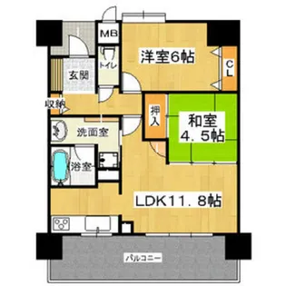 フェニックス堺東【9階】の間取り