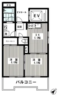 ユニーブル高城【4階】の間取り