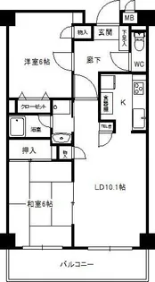 ベルシェモア【2階】の間取り
