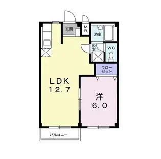 シンフォニーハイム【1階】の間取り