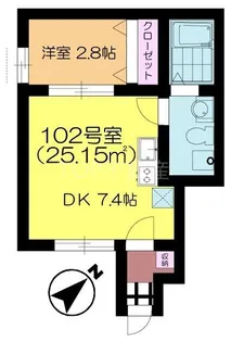 プラーナ蘇我【1階】の間取り