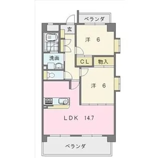 レーヴシェソワ【3階】の間取り