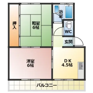 岩田アパート【2階】の間取り