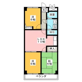 リーブライツ【2階】の間取り