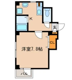 ルミエール堀留【4階】の間取り