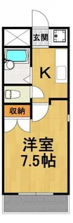 ドミール稲野【3階】の間取り