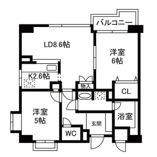 チュリス明大前【9階】の間取り
