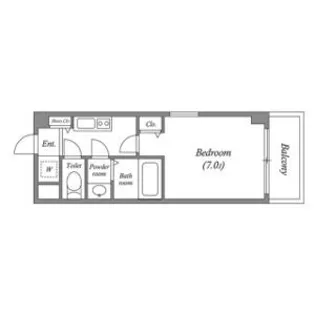 Uresidence新大阪【6階】の間取り