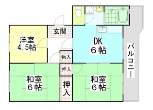 江尻マンション【4階】の間取り