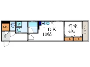 ベラジオ雅び北野白梅町【2階】の間取り
