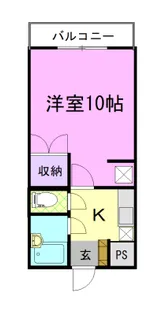 カスティールイン宇都宮【2階】の間取り