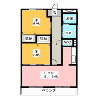 ロイヤルストーンレジデンス【2階】の間取り