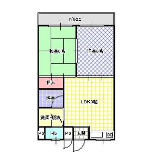 シャトーKITAII【1階】の間取り