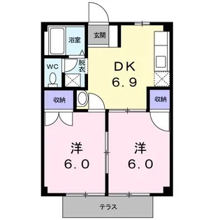 グリーンコーポYATO【1階】の間取り