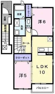 エアリー枝川【2階】の間取り