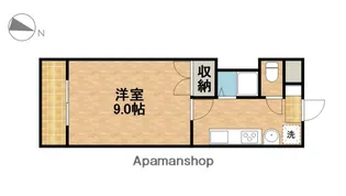 リゾーム高見【3階】の間取り