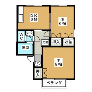ライブリーパーク高橋 A棟【1階】の間取り