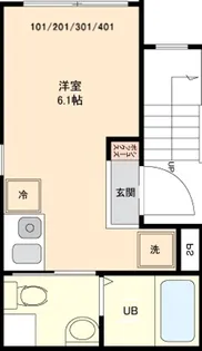 アイリス洗足【2階】の間取り