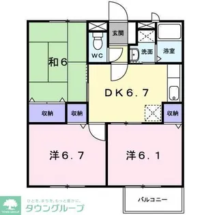すばるI【2階】の間取り
