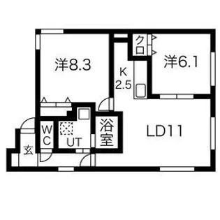 FioreII【2階】の間取り