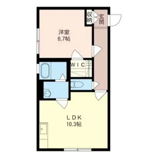 カサヴェール鷺沼【1階】の間取り
