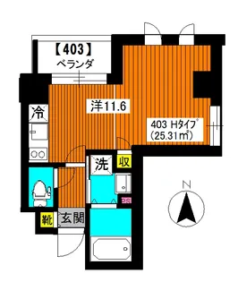アヴニール桜【4階】の間取り