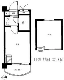 ドルフィン南馬込【3階】の間取り