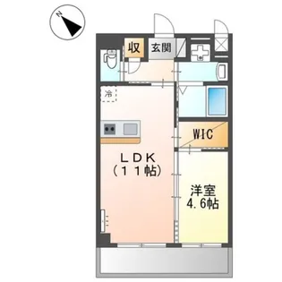 ル ボヌール ドゥ 三国ヶ丘【1階】の間取り