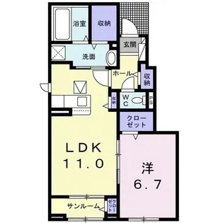 カーム【1階】の間取り