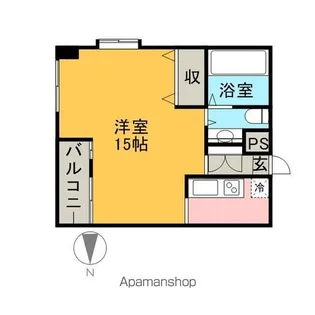 ウイングコート藤崎【4階】の間取り