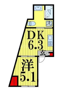 LOOP KITASENJU II【1階】の間取り