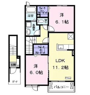 グリーン・クレスト【2階】の間取り