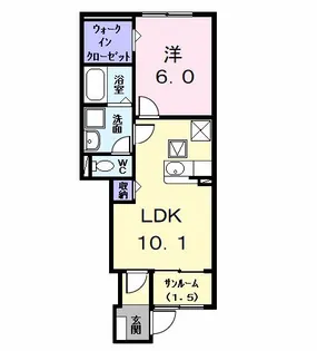 グラン ブレス【1階】の間取り