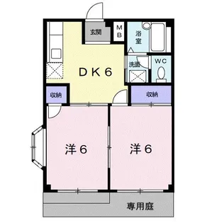 RIVERHILLYUASAII【1階】の間取り