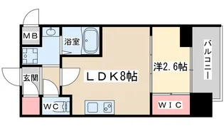 セレニテ本町東リアン【9階】の間取り