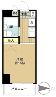 ケーエスハイム【5階】の間取り