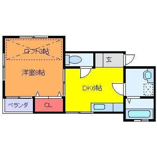 青山ビューハイム【1階】の間取り