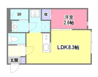 KEIAI RESIDENCE 秋津【2階】の間取り